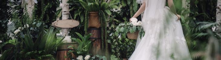 Bride in the garden